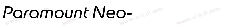 Paramount Neo字体转换